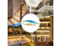 Single Colour COB LED Strip - COB LED Strip Light Tape 12V 24V 480LEDs 9W/m 3000K